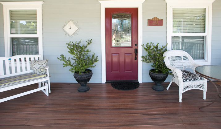 Cozy Porch Waiting Area